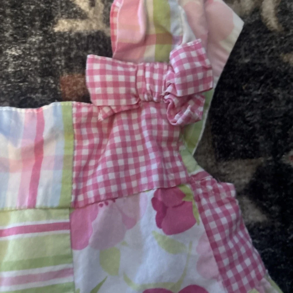 Gymboree Patchwork Floral Dress Baby Girls Size12-18 months